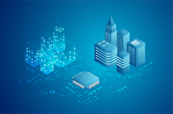 Graphic of a city.
